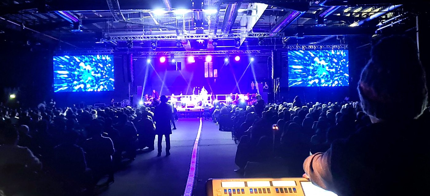 IMAG screens for a live show