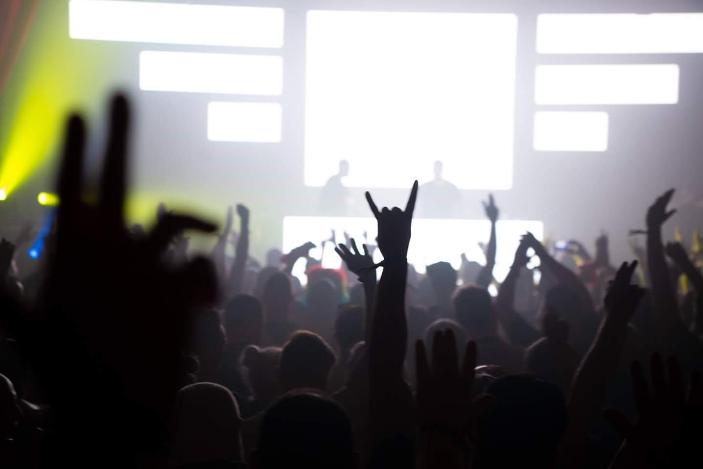 Crowd and stage screens