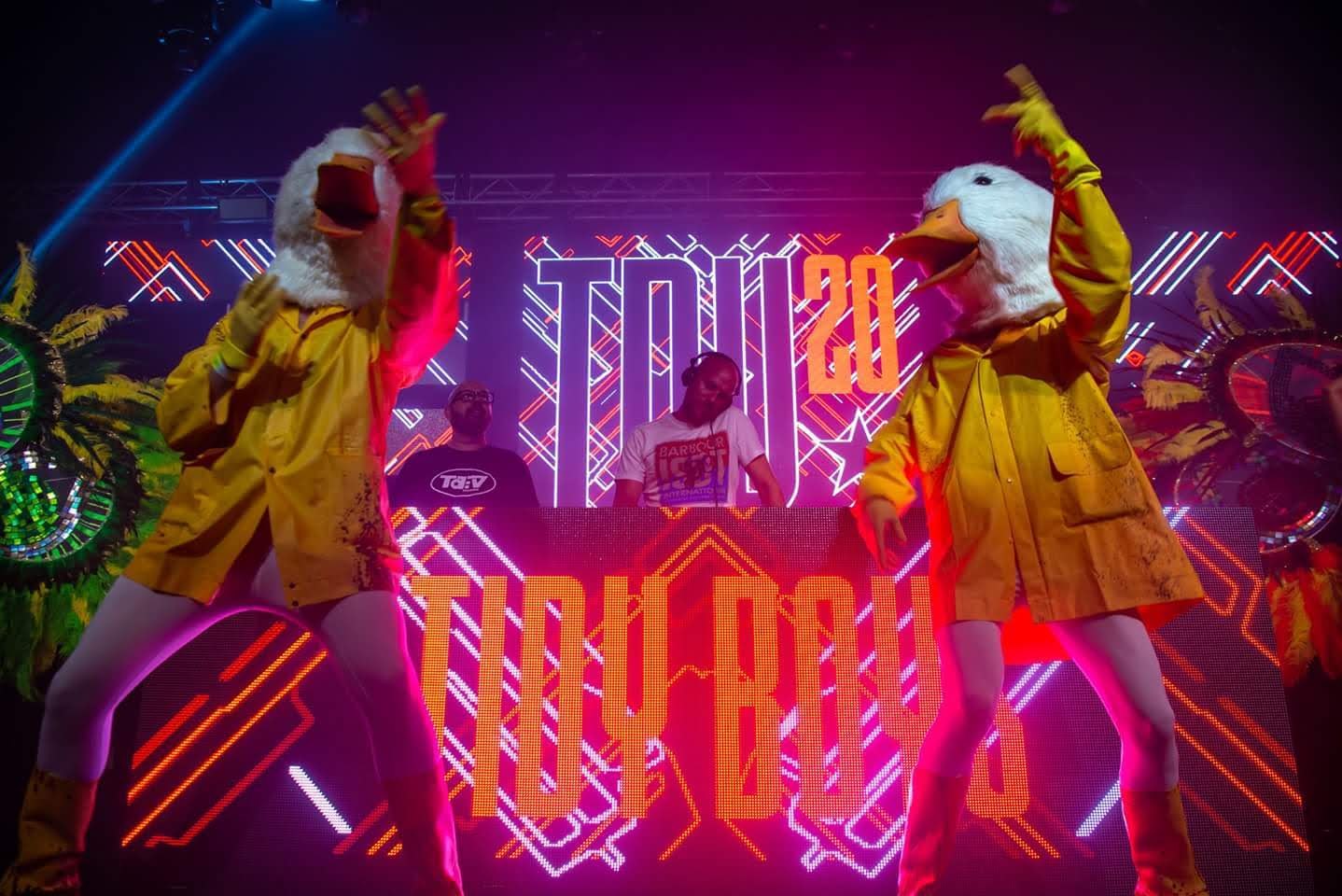 LED backdrop for a DJ show