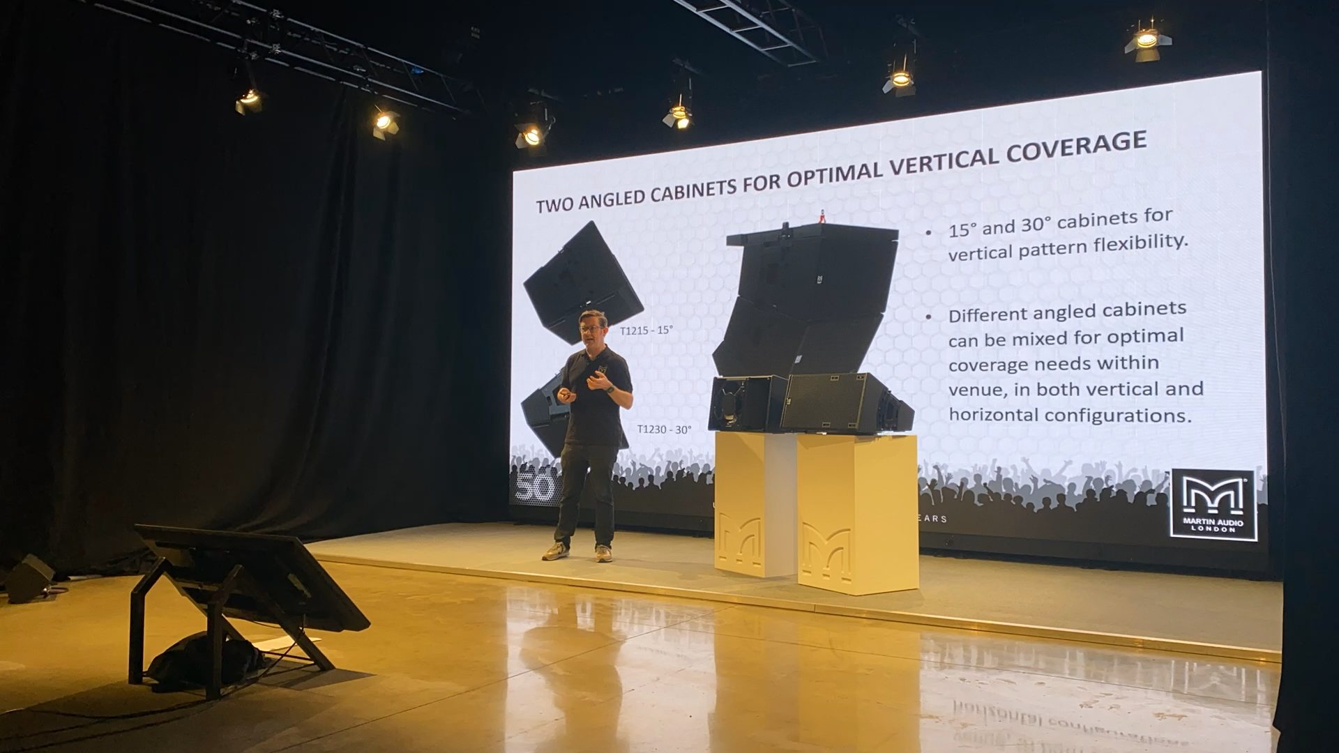 LED backdrop for a product presentation
