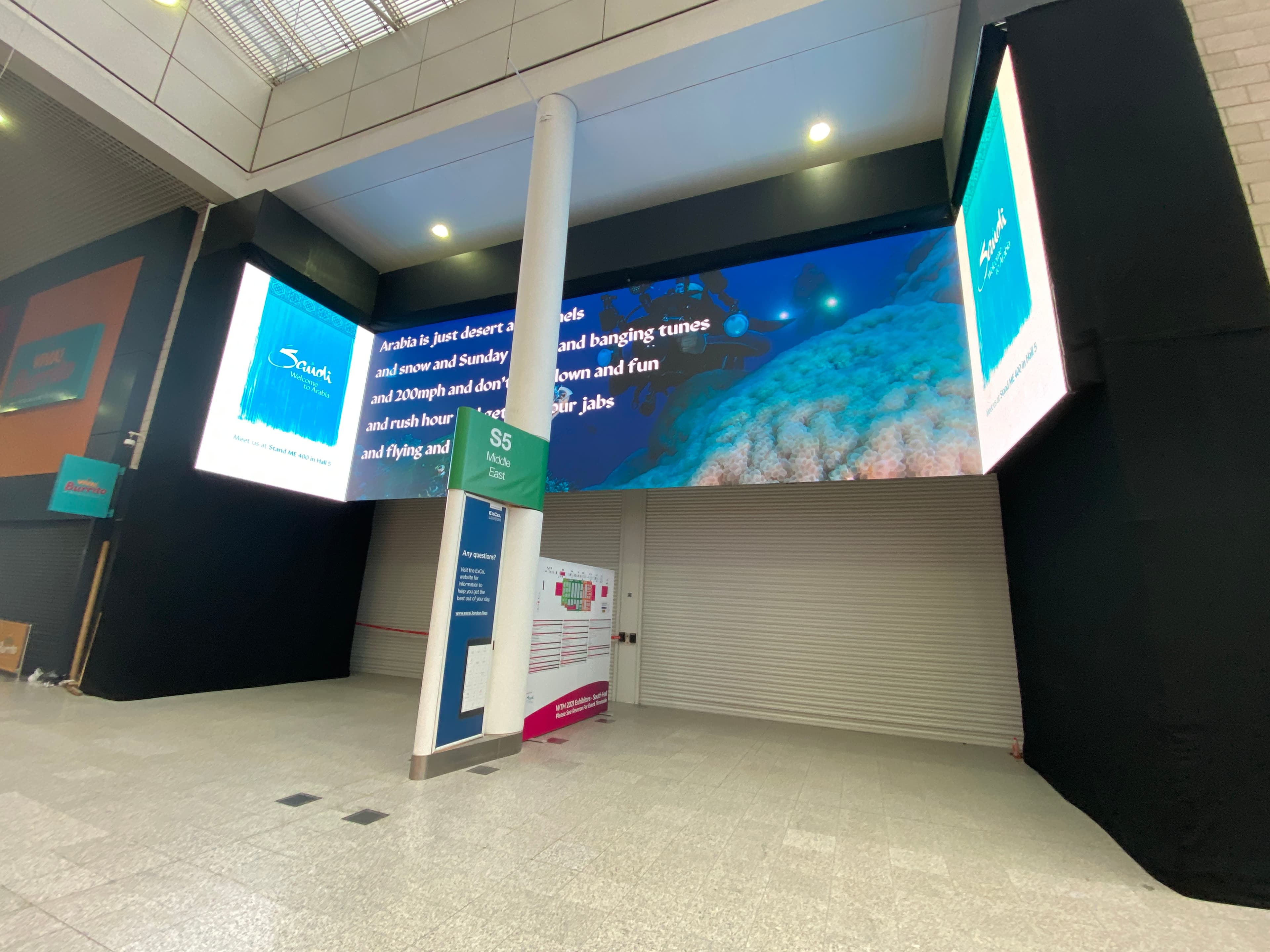 World Travel Market — 18m LED Screen Installation