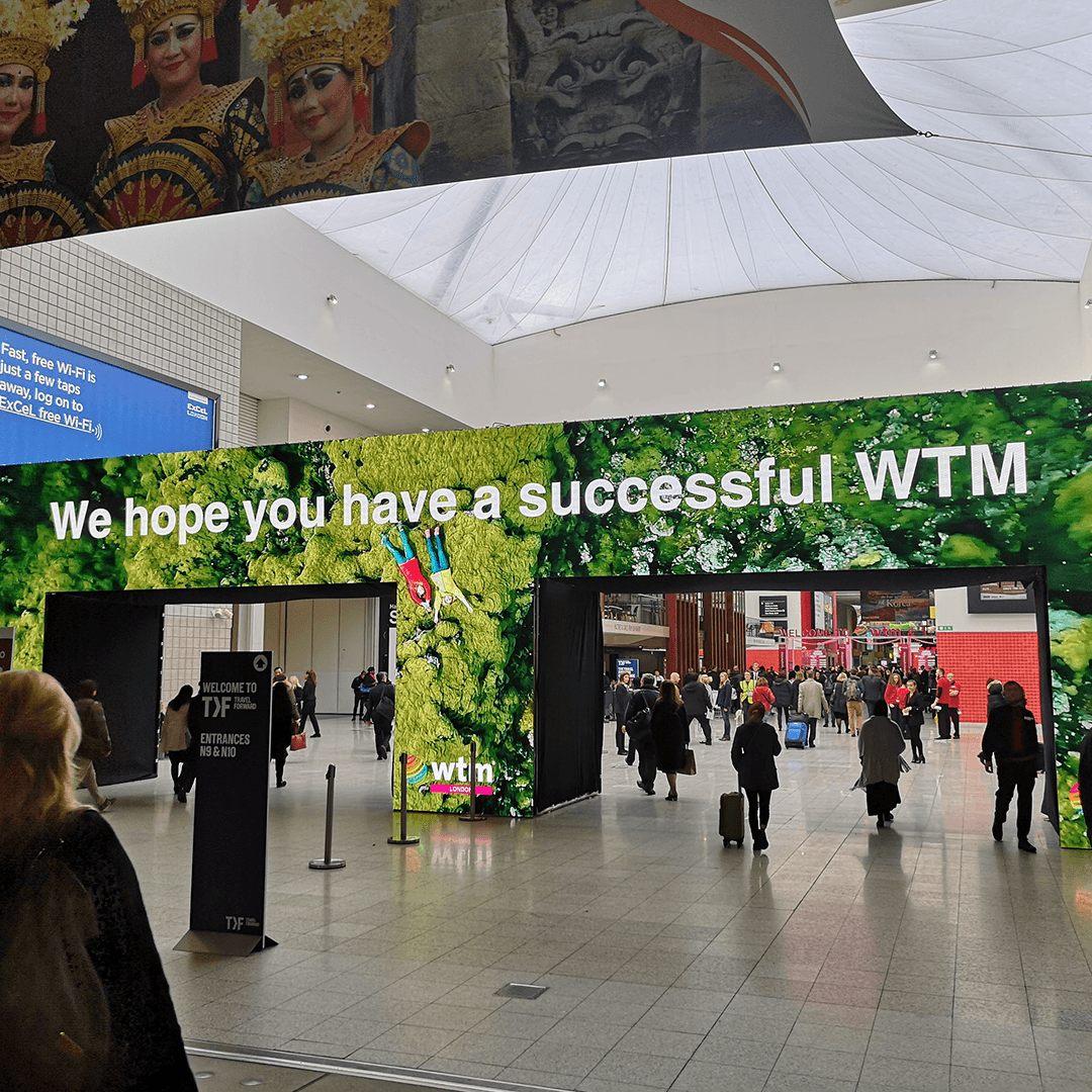 Exhibition LED screen installation