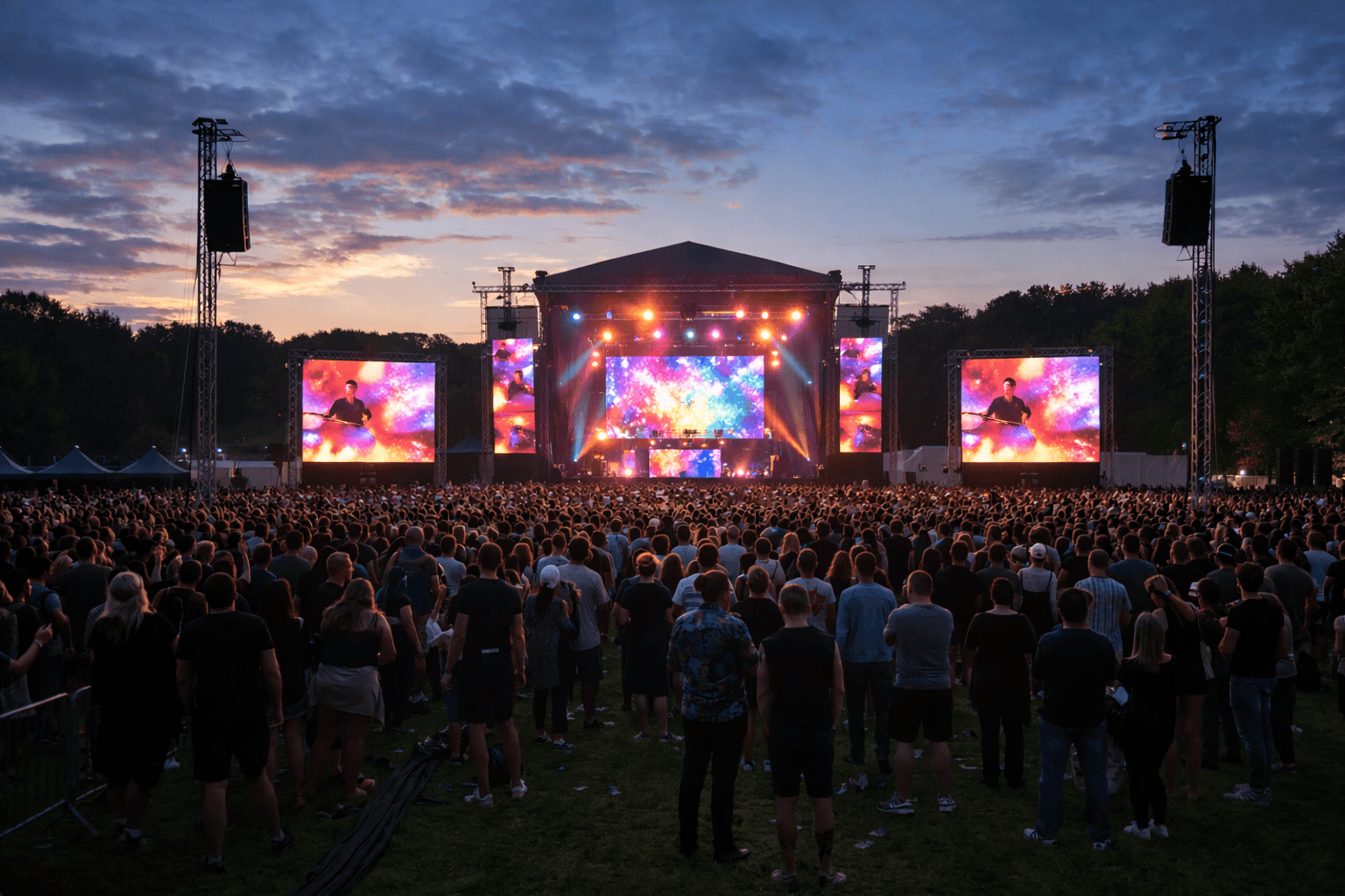 Stage & delay screen systems